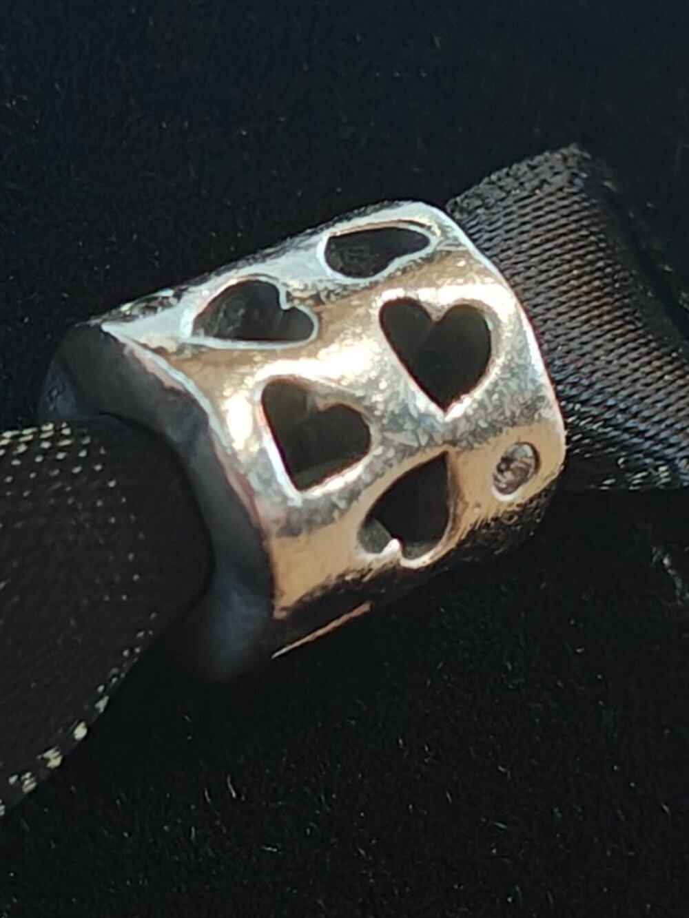 Authentic Pandora Tunnel of Love Charm – 790275CZ Sterling Silver (Retired) - Picture 5 of 10